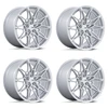 Set 4 20" American Racing AR955 Stampede Gloss Silver 20x11 5x4.5 50mm Wheels