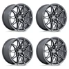 Set 4 19" American Racing AR955 Stampede Matte Anthracite 19x11 5x4.5 50mm Rims