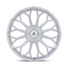 22" Asanti Black AB051 Envoy Silver Brushed Face 22x10 Wheel 5x112 5x120 35mm Rim