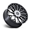 22" Asanti Black AB051 Envoy Gloss Black Machined Face 22x10 Wheel 6x5.5 20mm Rim Truck SUV Wheel
