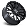 20" Asanti Black AB051 Envoy Gloss Black 20x10.5 Wheel 5x112 5x4.5 40mm Rim