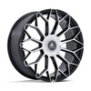 Set 4 24" Asanti Black AB051 Envoy Black Machined Face 24x10 6x5.5 20mm Wheels