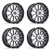 Set 4 24" Asanti Black AB051 Envoy Black Machined Face 24x10 5x112 5x120 35mm Rims