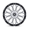 22" Asanti Black AB051 Envoy Black Machined Face 22x9 Wheel 5x112 5x120 20mm Rim