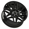 Set 4 20" Vision 305 Rekluse Gloss Black 20x9 Wheels 6x135 12mm Truck SUV Rims