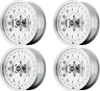 Set 4 14" American Racing AR62 Outlaw II 14x7 5x4.5 0mm Wheels Machined Rims