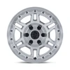 Set 4 17" Black Rhino BR039 Vanguard Silver Machined Face 17x8.5 6x135 25mm Rims Offroad Truck SUV Wheels