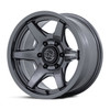 17" Black Rhino BR035 Kuma Gloss Gunmetal 17x8.5 Wheel 6x5.5 (6x139.7) 25mm Rim Offroad Truck SUV Wheel