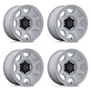 Set 4 17" Black Rhino BR037 Tembo Grayspace 17x8.5 Wheels 5x5 (5x127) 0mm Rims