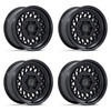 Set 4 17" Black Rhino BR034 Graz Matte Black 17x8.5 6x5.5 (6x139.7) 25mm Wheels Offroad Truck SUV Rims