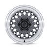 Set 4 17" Black Rhino Hard Alloys Br034 Graz Gloss Gunmetal W/ Machined Lip 17x8.5 Wheels 6x5.5 (6x139.7) 0mm Rims