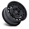 17" Black Rhino BR600 Vagabond Matte Black Gloss Black Lip 17x8.5 6x5.5 0mm Rim Offroad Truck SUV Wheel