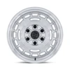 17" Black Rhino BR600 Vagabond Silver W/ Machined Face 17x8 Wheel 6x5.5 32mm Rim Offroad Truck SUV Wheel