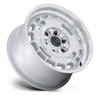 17" Black Rhino BR600 Vagabond Silver W/ Machined Face 17x8 Wheel 6x5.5 32mm Rim Offroad Truck SUV Wheel