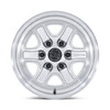 Set 4 18" Black Rhino BR032 Echo Silver W/ Machined Face 18x9 8x180 12mm Wheels Offroad Truck Rims