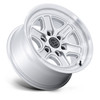 Set 4 17" Black Rhino BR032 Echo Silver W/ Machined Face 17x8.5 6x5.5 0mm Wheels Offroad Truck SUV Rims