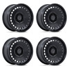 Set 4 17" Black Rhino Hard Alloys BR036 Basin Matte Black 17x8.5 6x135 0mm Rims Offroad Truck SUV Wheels