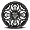 Set 4 20" Vision 305 Rekluse Gloss Black Machined Face 20x9 5x150 12mm Wheels