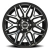 Set 4 20" Vision 305 Rekluse Gloss Black Machined Face 20x9 6x5.5 -12mm Wheels