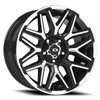 20" Vision 305 Rekluse Gloss Black Machined Face and Lip 20x9 5x5.5 12mm Wheel