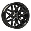 22" Vision 305 Rekluse Gloss Black 22x10 Wheel 5x5.5 (5x139.7) -19mm Truck Rim