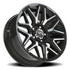 22" Vision 305 Rekluse Gloss Black Machined Face 22x10 5x5 (5x127) -19mm Wheel