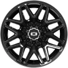 Set 4 22" Vision 305 Rekluse Gloss Black 22x10 Wheels 8x170 -19mm Truck Rims