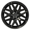 Set 4 20" Vision 305 Rekluse Gloss Black 20x10 Wheels 5x5.5 (5x139.7) -25mm Rims Offroad Truck Wheels