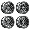 Set 4 17" Hostile Crawler H138 Asphalt 17x9 Wheels 6x135 0mm Truck SUV Rims