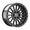 Set 4 17" Hostile Battle H137 Asphalt 17x9 Wheels 6x135 0mm Truck SUV Rims