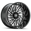 22" Hostile Syclone H131 Blade Cut 22x10 Wheel 6x5.5 -25mm Offroad Truck SUV Rim