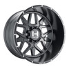 Set 4 22" Hostile Diablo H128 Asphalt 22x10 Wheels 8x170 -25mm Offroad Truck Rims