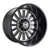 20" Hostile H127 Titan Blade Cut 20x9 Wheel 8x180 12mm Offroad Truck Rim