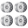 Set 4 20" Hostile H127 Titan Armor Plated 20x10 Wheels 6x5.5 -19mm Truck SUV Rims