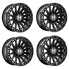 Set 4 22" Hostile H142 Warrior Asphalt 22x10 Wheels 8x170 -25mm Offroad Rims