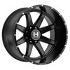 Set 4 22" Hostile H109 Alpha Asphalt 22x10 Wheels 8x6.5 -25mm Lifted Offroad Rims