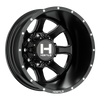 22" Hostile H403 Kodiak Asphalt 22x8.25 Wheel 8x200 -221mm Rear Dually Truck Rim