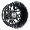 22" Hostile H402 Diablo Blade Cut 22x8.25 Wheel 8x6.5 -221mm Rear Dually Truck Rim