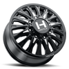 22" Hostile H404 Ghost Blade Cut 22x8.25 Wheel 8x210 123mm Front Dually Truck Rim