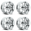 Set 4 Fuel D536 Maverick 18x9 8x170 Chrome Plated Wheels 18" 20mm Rims