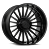Set 4 22" Lock X-Treme Invasion Gloss Black  22x10 Wheels 8x170 18mm Truck Rims