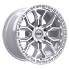 Set 4 17" Dropstars Trail Series 608MS Machined Silver 17x9 6x5.5 +00mm Wheels