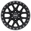 Set 4 17" Dropstars Trail Series 608BB Black Gloss Black Ring 17x9 6x5.5 00mm Rims