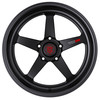 Set 4 20" TIS Motorsports 508BB Satin Black Gloss Black Ring 20x9.5 5x5 0mm Rims Truck Wheels