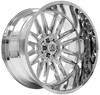 Set 4 22" Axe Off-Road Echo Chrome 22x12 Wheels 8x180 -44mm Lifted Truck Rims