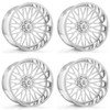 Set 4 22" Axe Off-Road Kratos Chrome 22x10 Wheels 8x180 -19mm Lifted Truck Rims