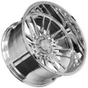 Set 4 24" Axe Forged Truck AF12 Forged Fully Polished 24x12 8x170 -44mm Wheels