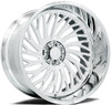 Set 4 24" Axe Forged Truck AF10 Forged Fully Polished 24x14 6x135 6x5.5 -76mm Rims