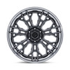 Set 4 20" Fuel FC409 Hive Gloss Gunmetal Chrome Lip 20x9 Wheels 6x5.5 1mm Rims