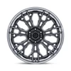 20" Fuel FC409 Hive Gloss Gunmetal Chrome Lip 20x10 Wheel 6x5.5 -18mm Offroad Rim